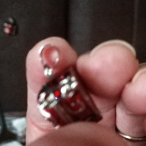 2 Cremation Keepsakes Red Enamel Heart Egg Locket Pendants Red - Picture 13 of 13